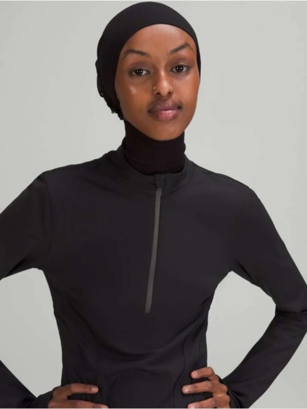 Lululemon Luxtreme Running Half-Zip In Black